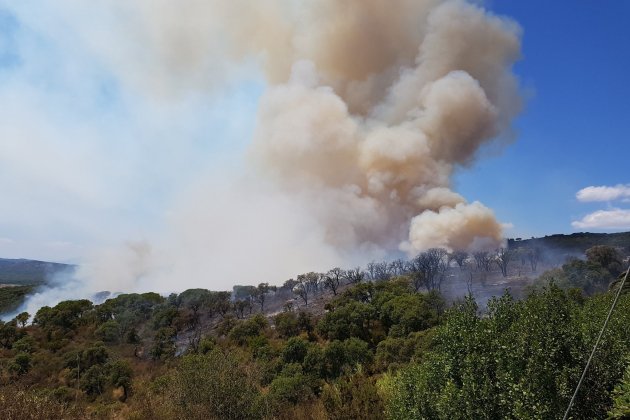 Incendi Castell Platja Aro Foc Muntanya Policia local