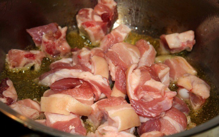 llenties estofades costella porc pas5