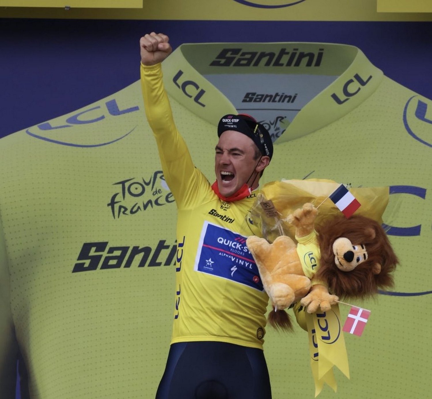 Yves Lampaert maillot amarillo Tour de Francia / Foto:@qst_alphavinyl