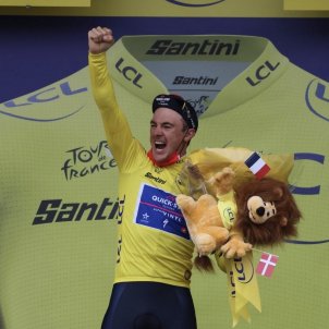 Yves Lampaert maillot amarillo Tour de Francia / Foto:@qst_alphavinyl