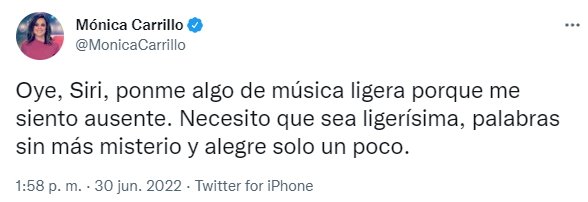 Mónica Carrillo tuit Vanesa Twitter Mónica Carrillo tuit Vanesa Twitter