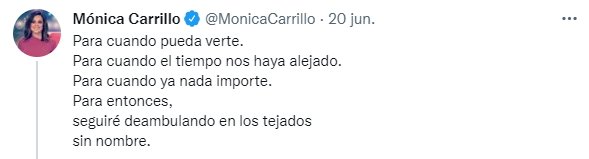 Mónica Carrillo tuit Vanesa 4 Twitter Mónica Carrillo tuit Vanesa 4 Twitter