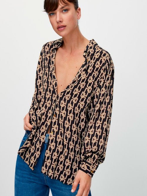 Camisa con estampado de cadenas1