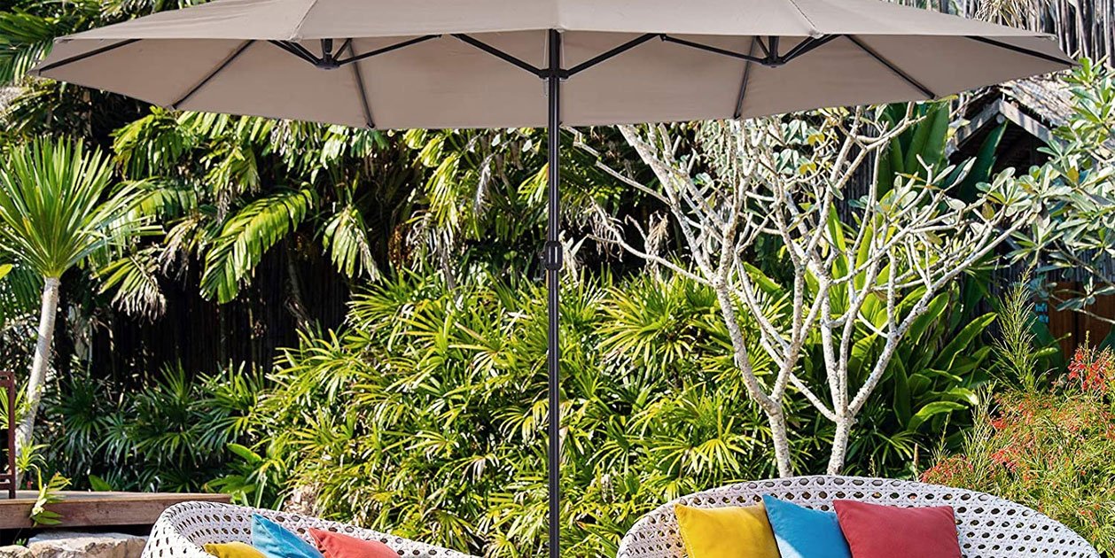 Amazon pone a la venta una sombrilla doble