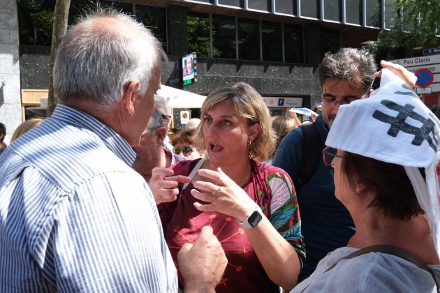 La diputada d'ERC Alba Vergés a la protesta al Col·legi de l'Advocacia contra la visita del jutge Manuel Marchena Carlos Baglietto La diputada d'ERC Alba Vergés a la protesta al Col·legi de l'Advocacia contra la visita del jutge Manuel Marchena Carlos Baglietto