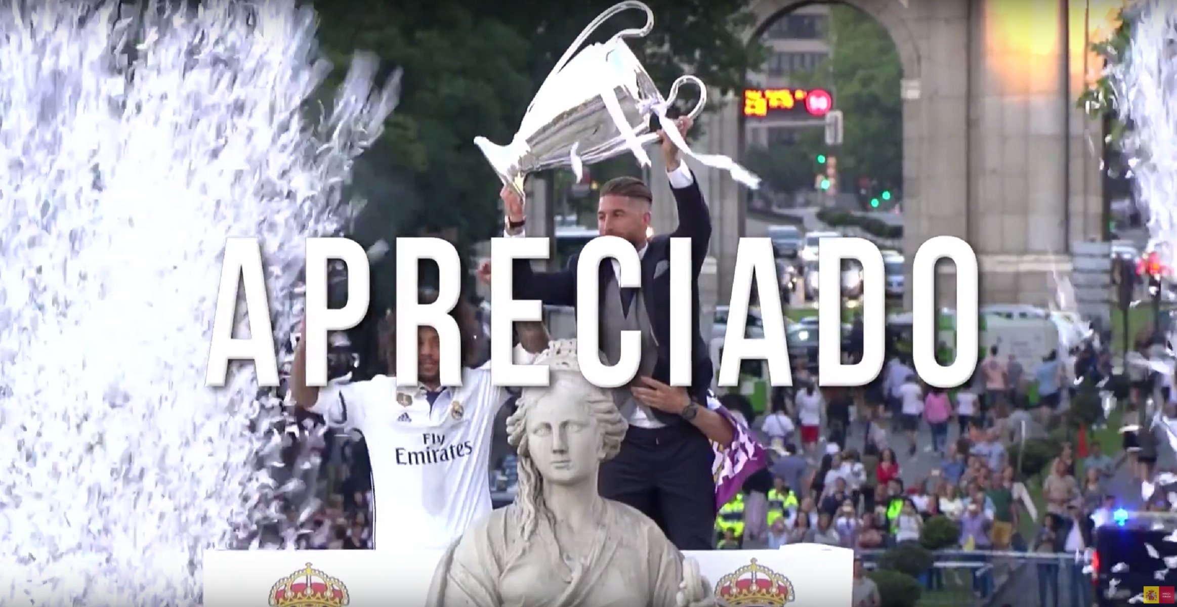 Marca Espanya inclou el Reial Madrid en el vídeo del seu cinquè aniversari