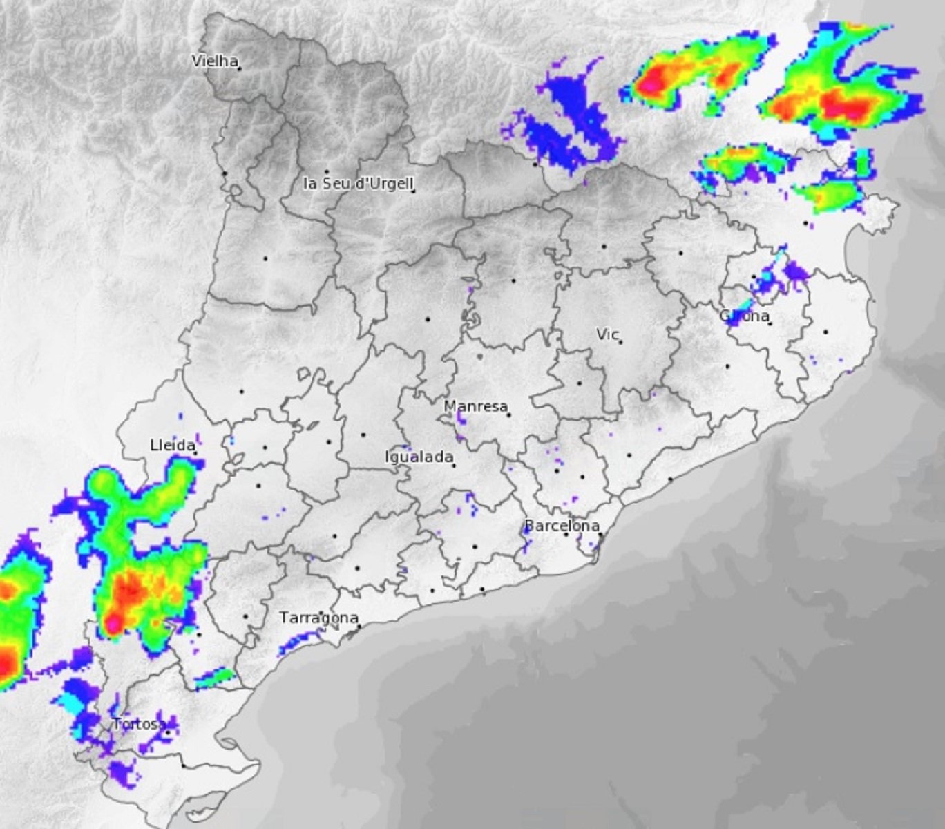 Radar 5 juliol 2022 Meteocat Radar 5 juliol 2022 Meteocat