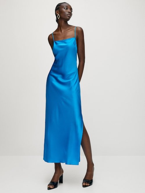 Vestido azul outlet massimo dutti