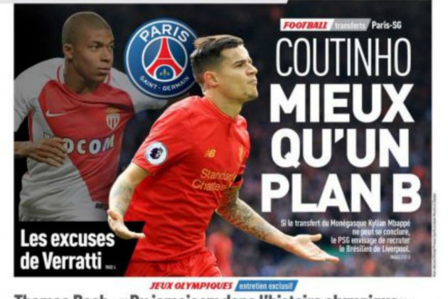 Portada L'Equipe Coutinho