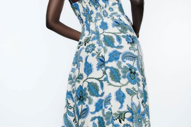 Vestido midi estampado