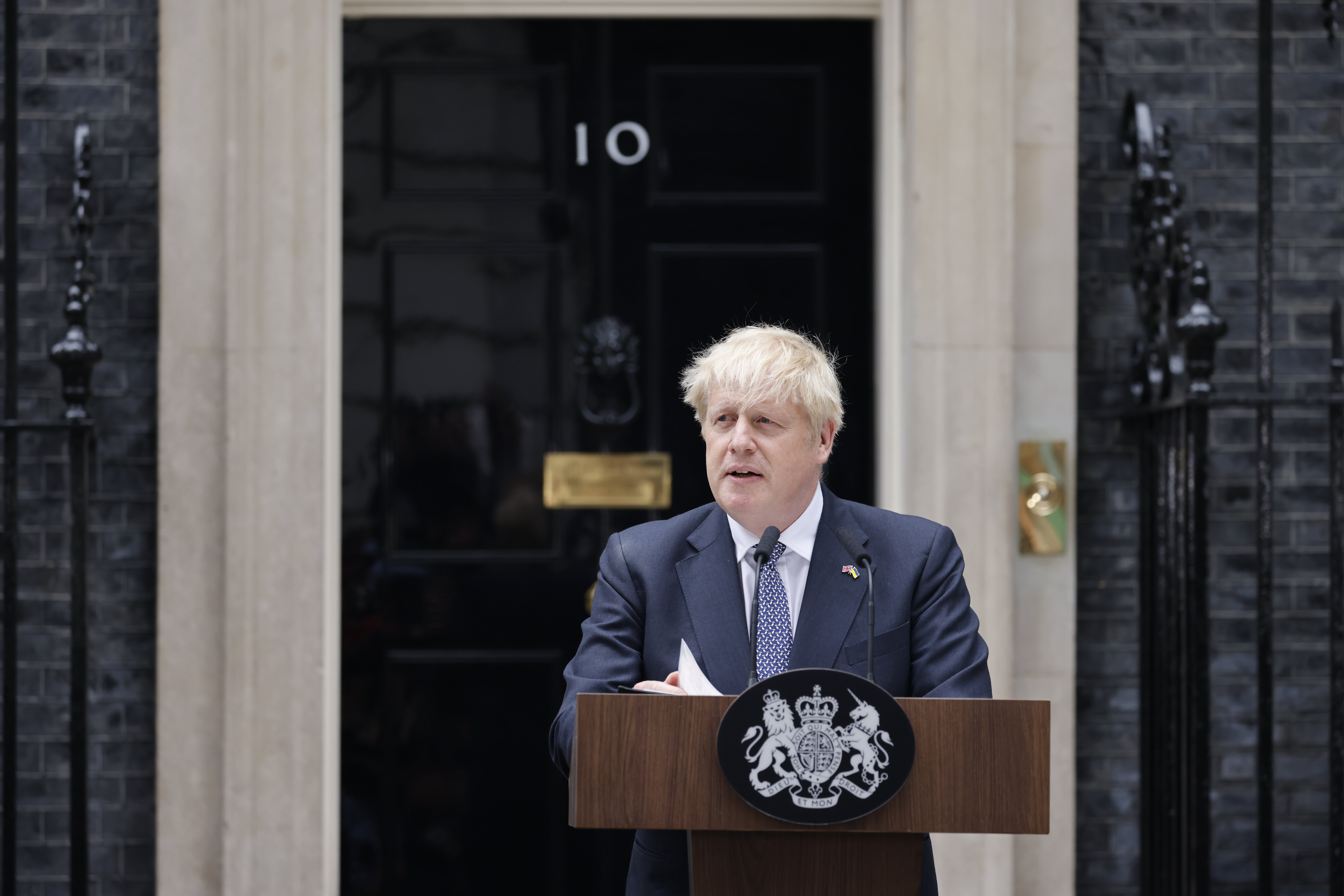 Boris Johnson anuncia dimiteix lider partit 10 Downing Street Londres / Foto: Efe
