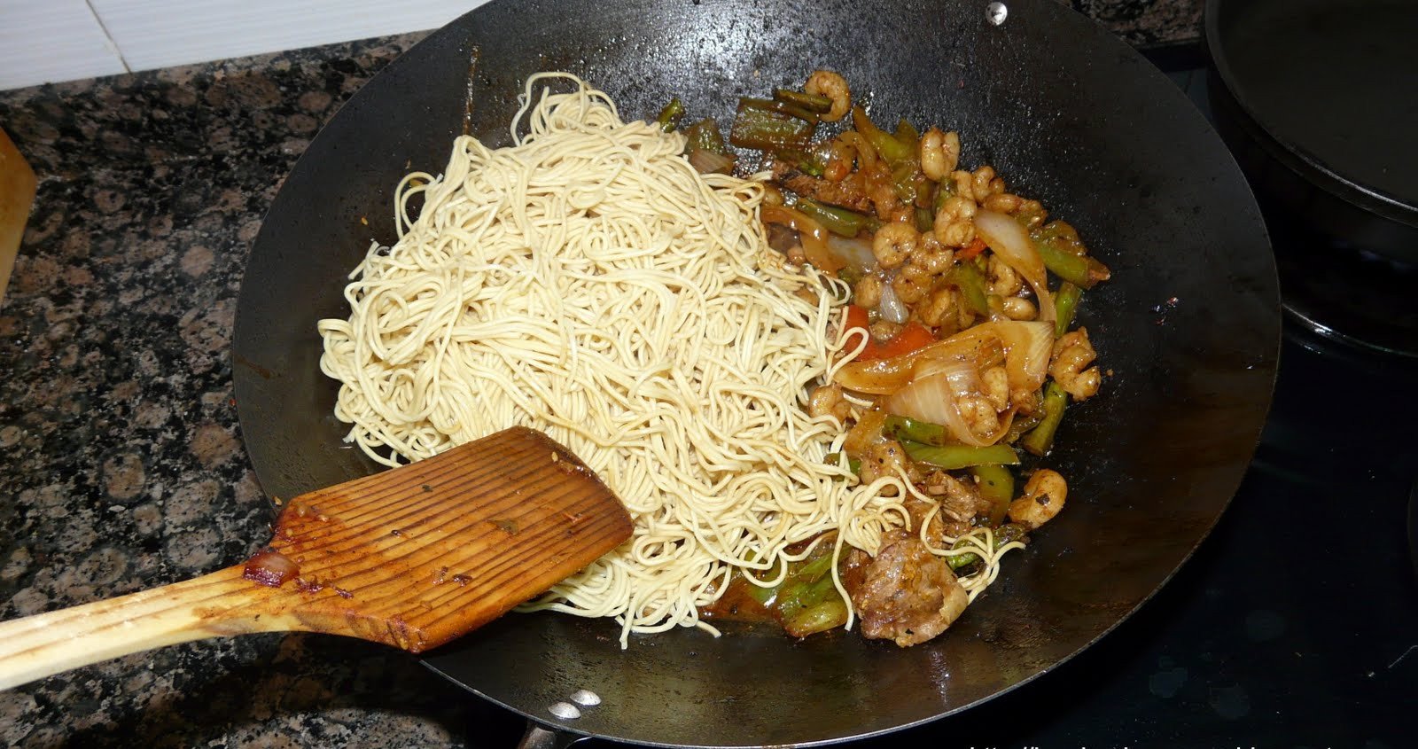 wok gambes vedella al curri pas31