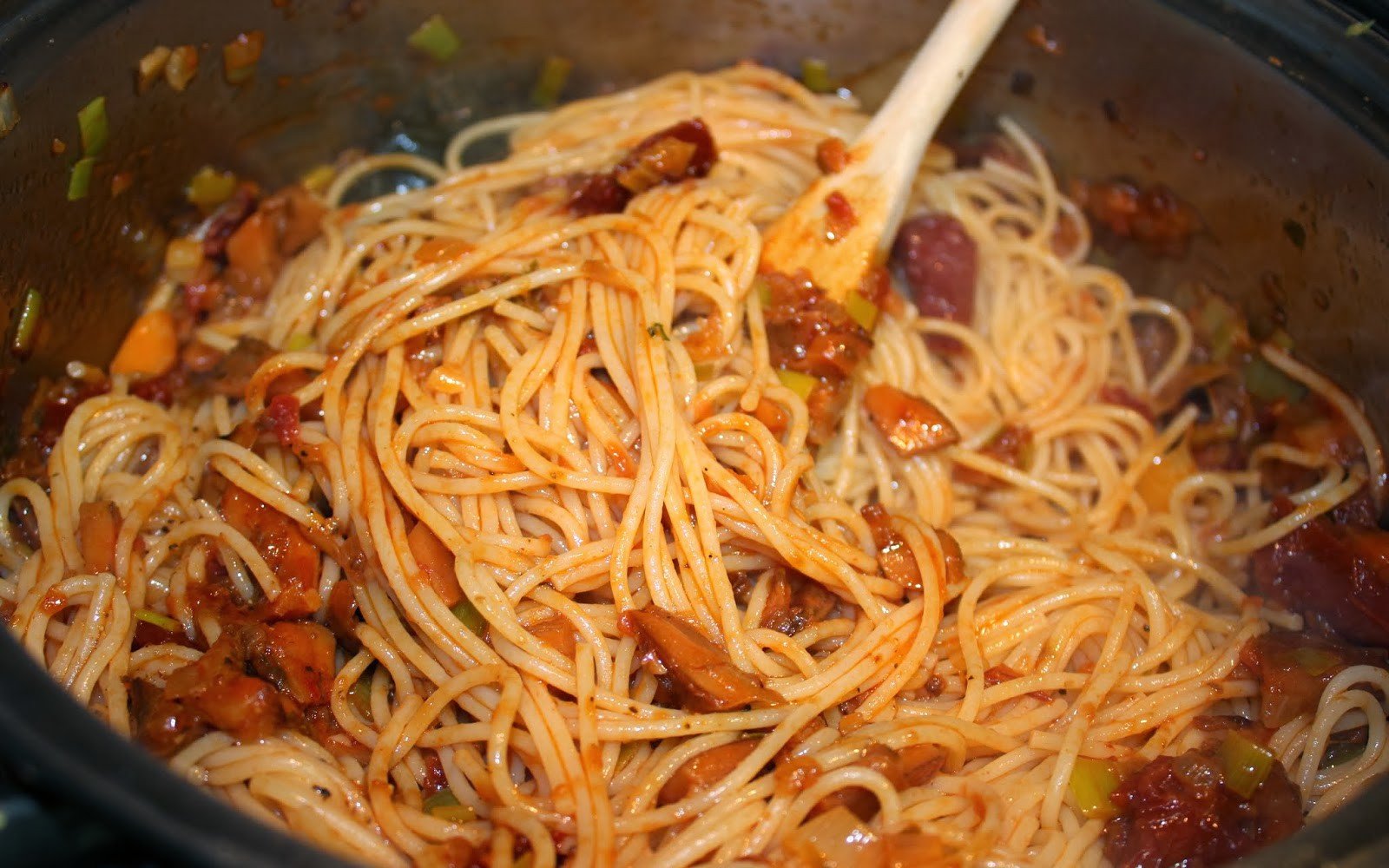 espagueti rovellons tomaquet sec pas26