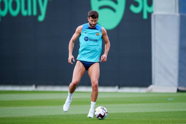 Gerard Pique entrenamiento Barca / Foto: FC Barcelona