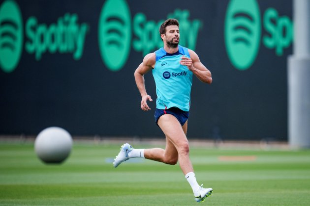 Gerard Pique entrenamiento Barca / Foto: FC Barcelona