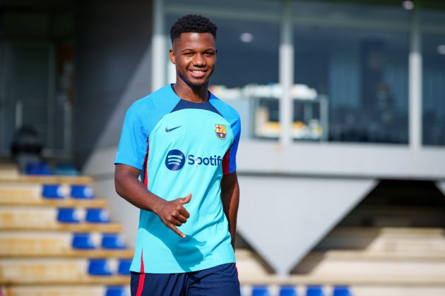 Ansu Fati entrenamiento Barca / Foto: FC Barcelona Ansu Fati entrenamiento Barca / Foto: FC Barcelona