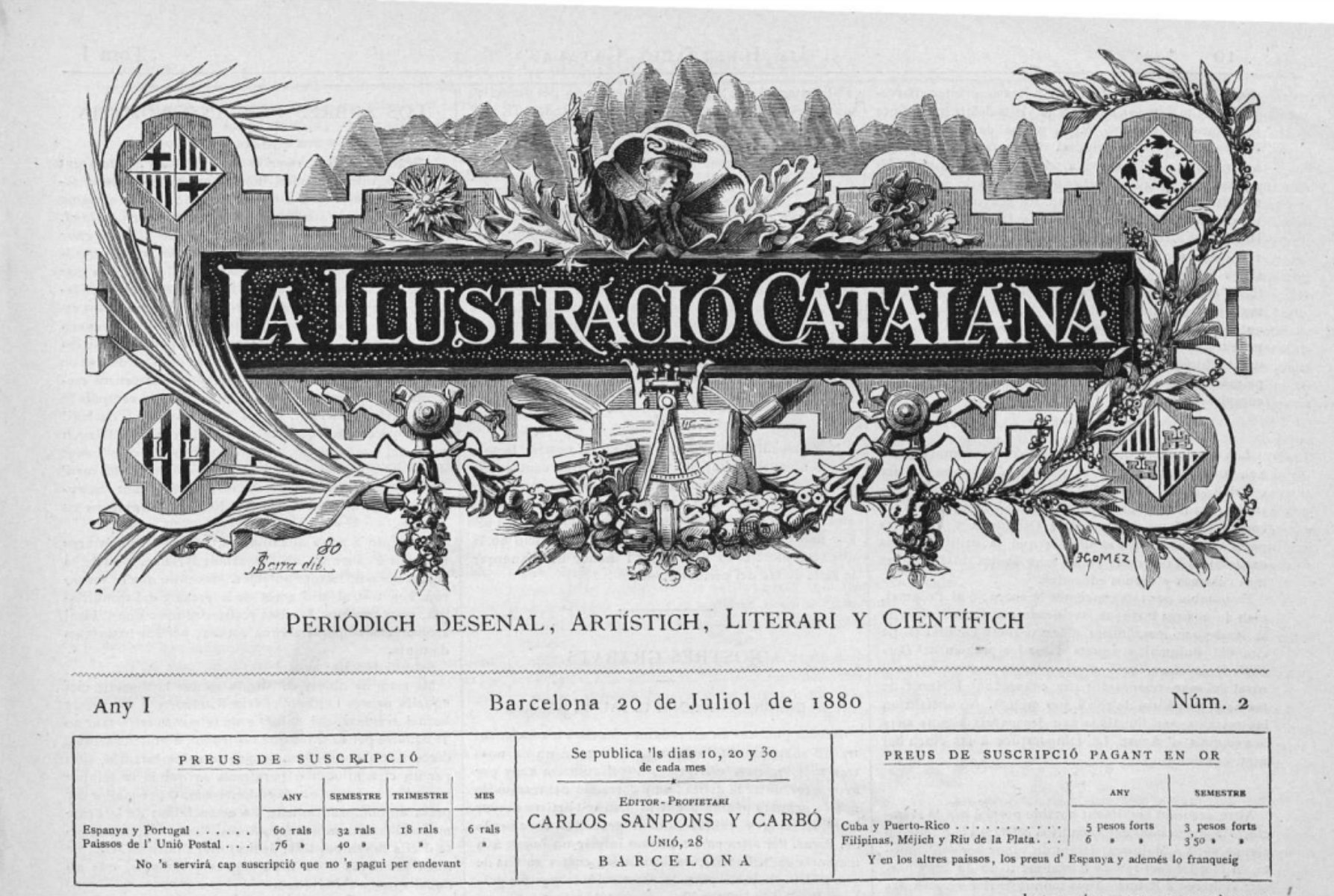 Apareix 'La Il·lustració Catalana', la primera publicació gràfica en català