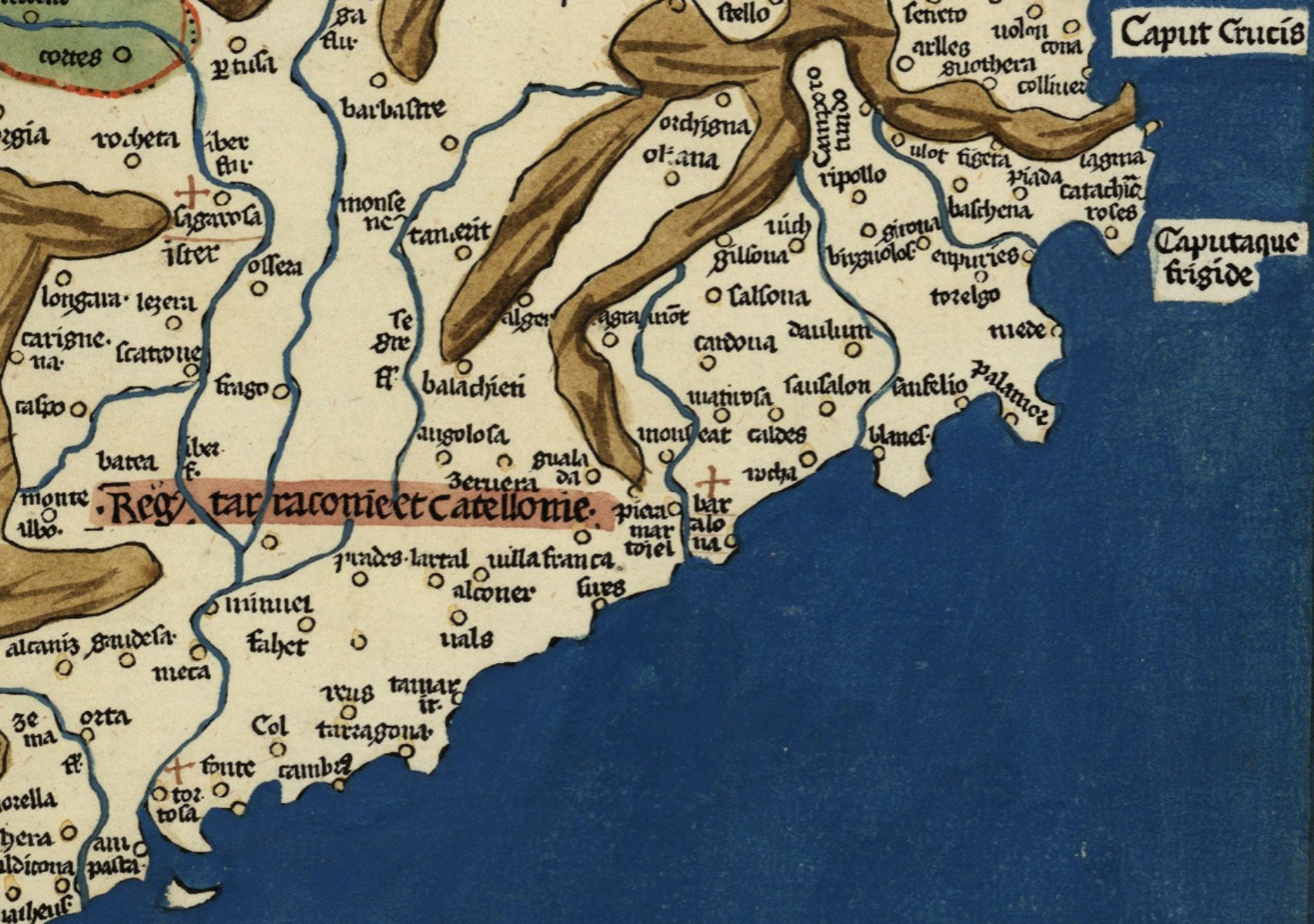 ¿Dónde estaba la línea de la costa en la Catalunya medieval?
