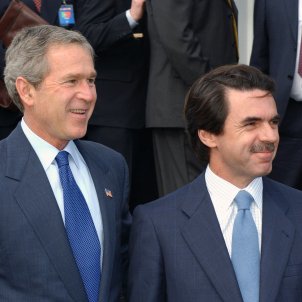 Bush and Aznar at Azores Staff Sgt. Michelle Michaud, USAF Bush and Aznar at Azores Staff Sgt. Michelle Michaud, USAF