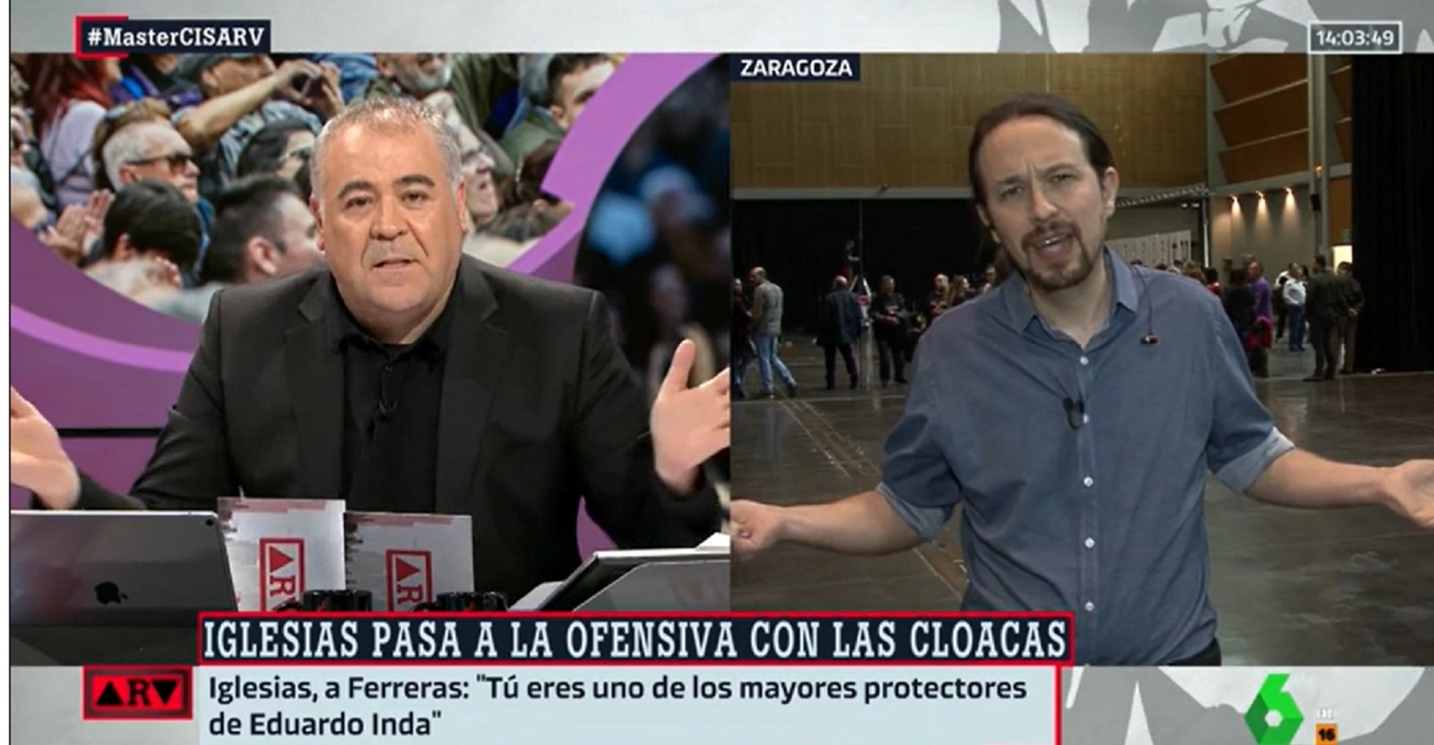 Las palabras de Ferreras a Iglesias en 2019 que lo delatan: "Nunca he trabajado con Villarejo"