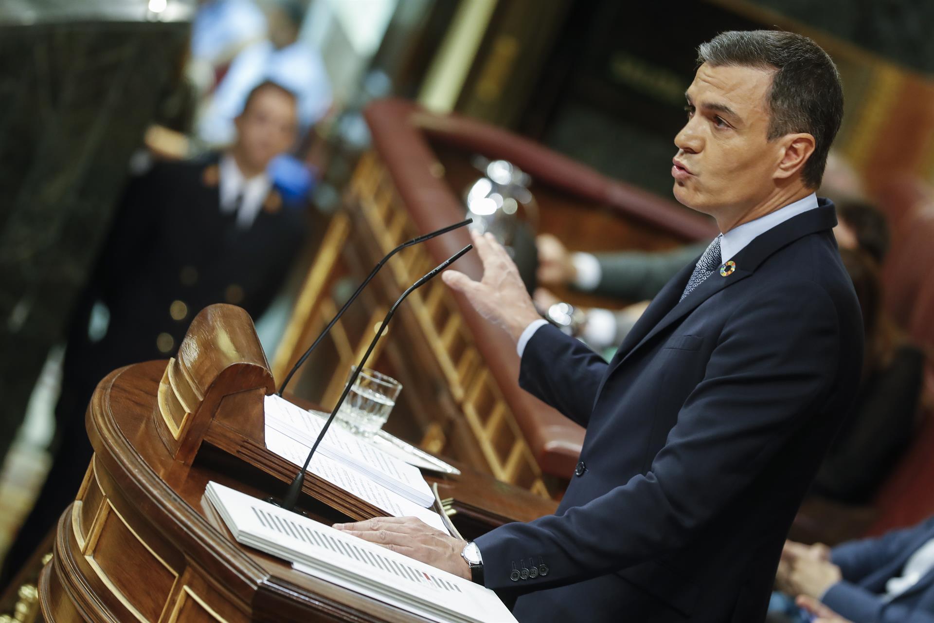 Pedro Sánchez en el debate estado de la nación Congreso de los Diputados Chema Moya Efe Pedro Sánchez en el debate estado de la nación Congreso de los Diputados Chema Moya Efe