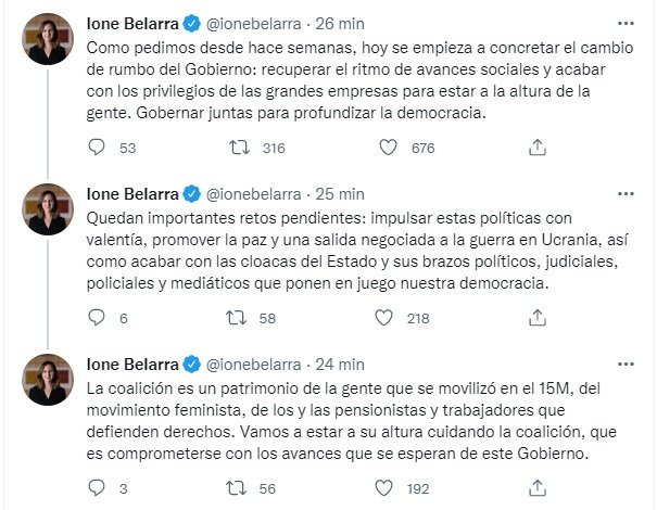 TUIT ione belarra debate de la nacion TUIT ione belarra debate de la nacion