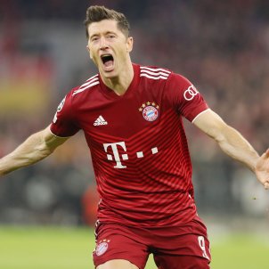 Robert Lewandowski celebracion gol Bayern / Foto: Europa Press