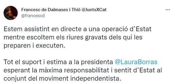 captura piulada Francesc de Dalmases borras captura piulada Francesc de Dalmases borras