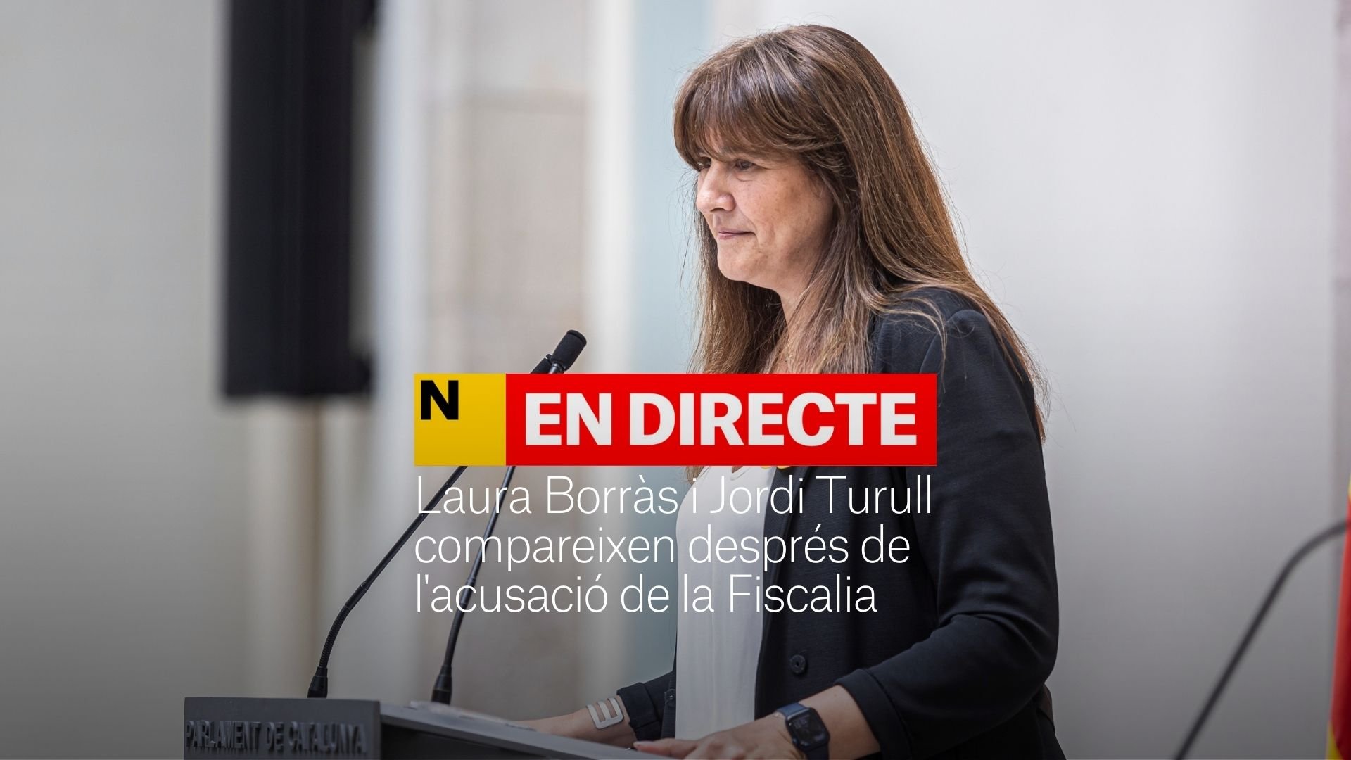 Laura Borràs, després de la petició de presó de la Fiscalia: "No dimitiré del meu càrrec" | DIRECTE