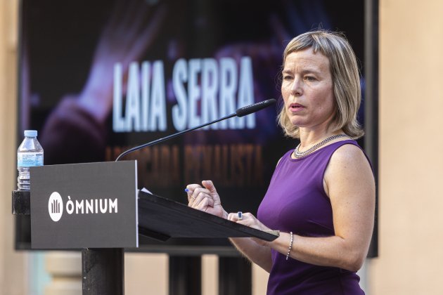 Presentación de Omnium Cultural del Antirrepressiva, mapa de la represión, en el patio de la Modelo - Montse Giralt