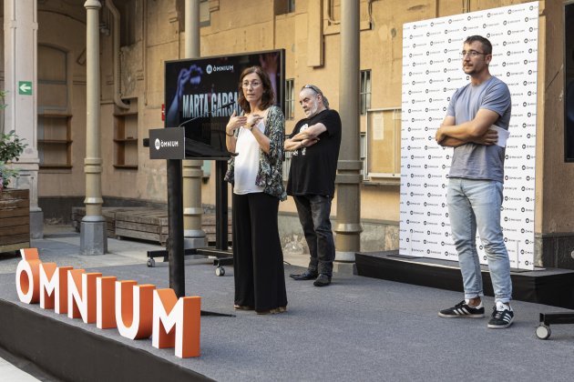 Presentación de Omnium Cultural del Antirrepressiva, mapa de la represión, en el patio de la Modelo - Montse Giralt