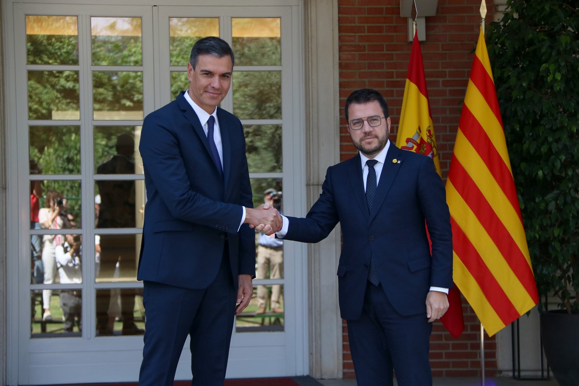 Pedro Sanchez i Pere Aragones reunio Moncloa ACN
