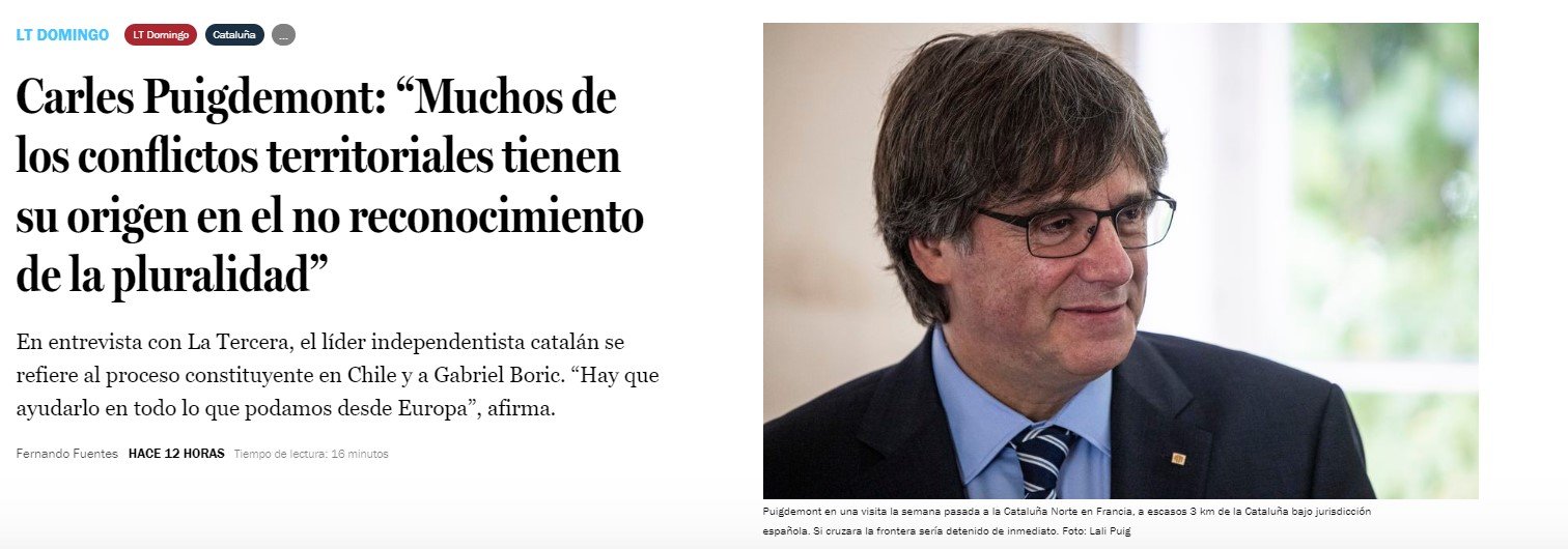 Puigdemont La Tercera Puigdemont La Tercera