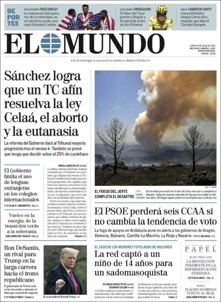 portada el mundo portada el mundo