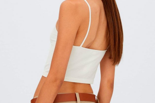 Miini skort de tablas con cinturón Miini skort de tablas con cinturón