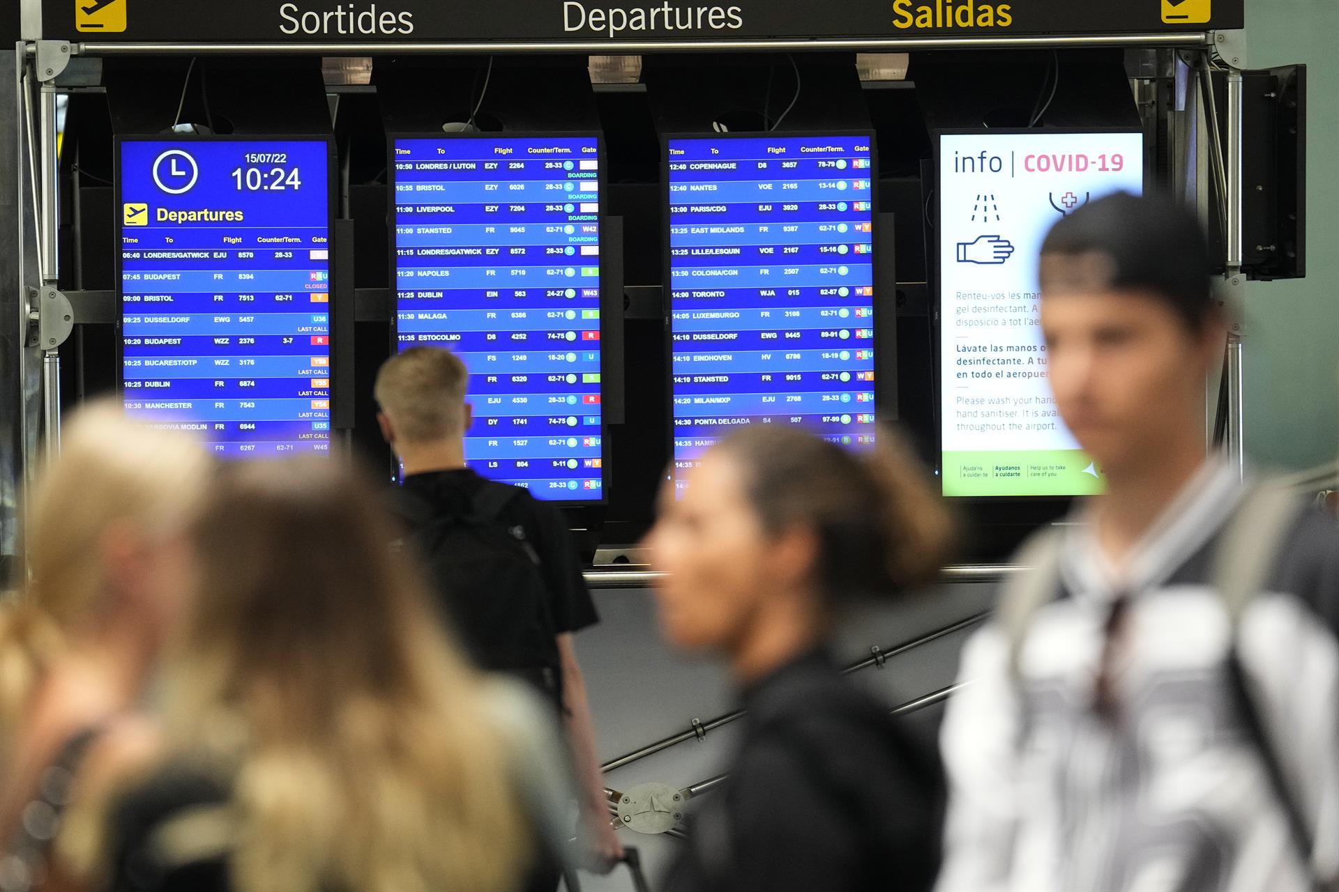 Una nueva jornada de huelga de Ryanair provoca ya ocho vuelos cancelados y nueve retrasos en El Prat