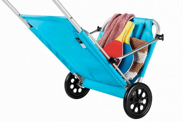 Tumbona de playa y carrito de transporte de Crivit Tumbona de playa y carrito de transporte de Crivit