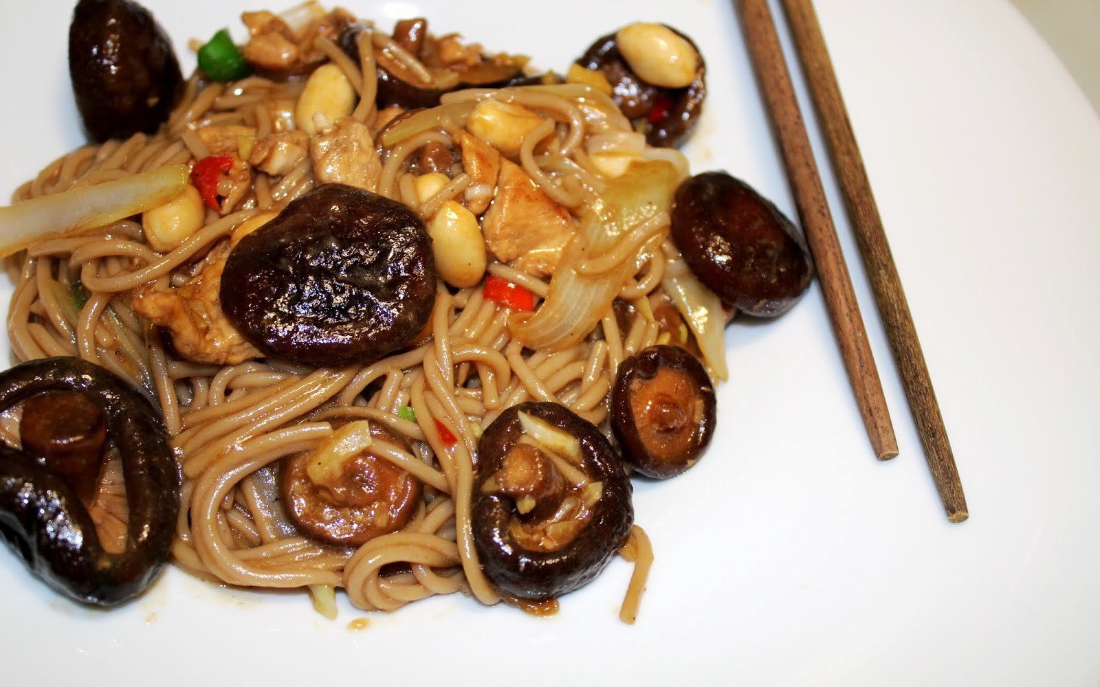 wok fideus soba gall dindi shiitake pas000