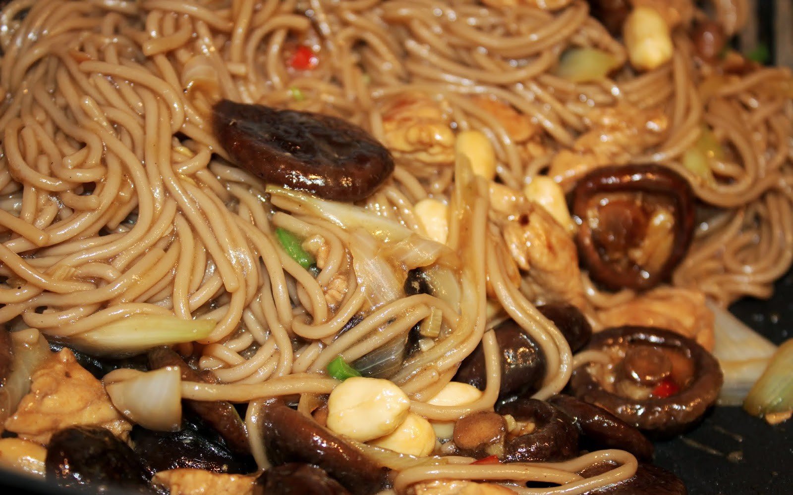 wok fideus soba gall dindi shiitake pas41