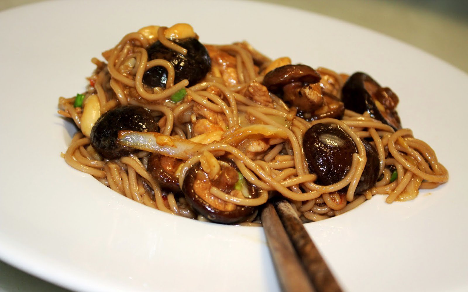 wok fideus soba gall dindi shiitake pas45