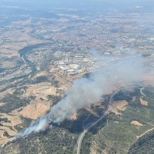 Nuevo incendio en Manresa, cerca del fuego del Pont de Vilomara