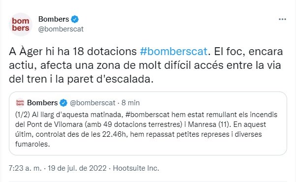 tuit bomberos ager tuit bomberos ager