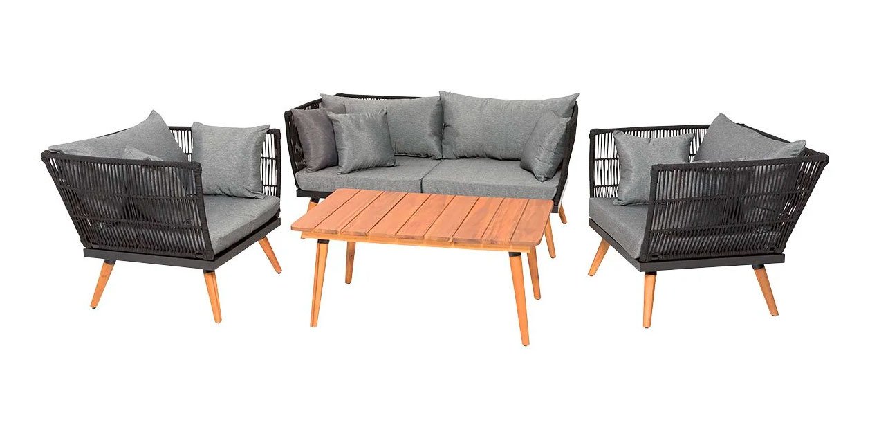 Aquest set de taules i cadires de Lidl per a exterior sembla de disseny