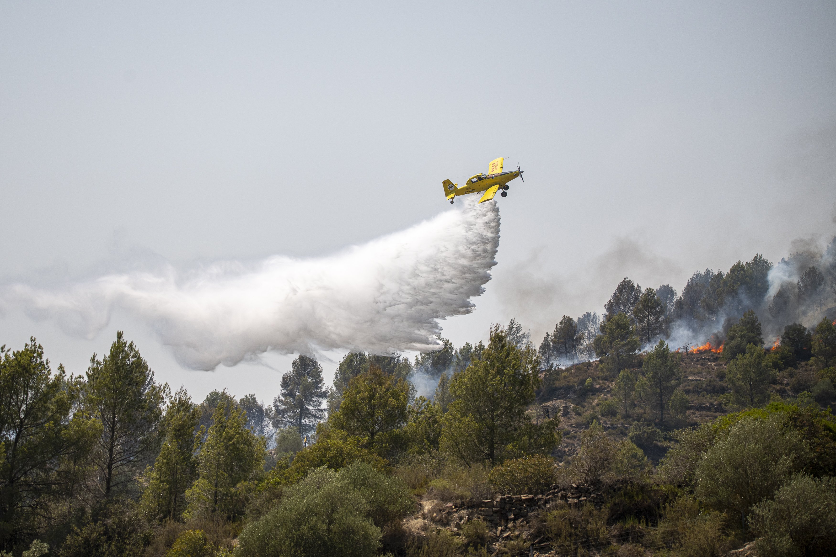 Extinguido el incendio del Pont de Vilomara, en el Bages, con más de 1.700 hectáreas afectadas