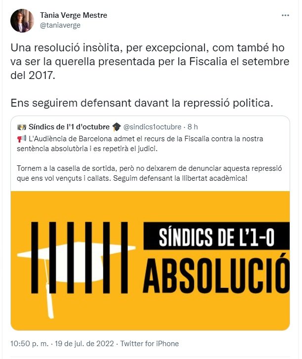 TUIT sindic tania virgen