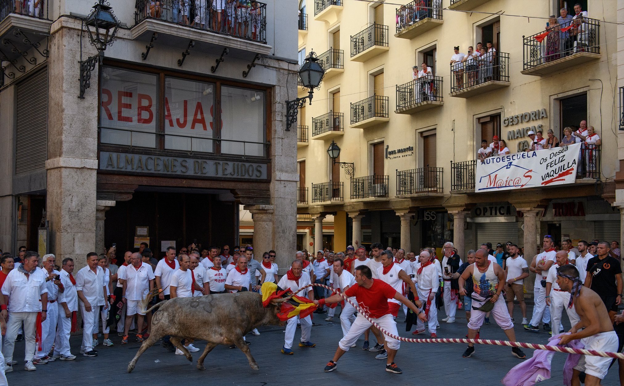 Los embolados de Teruel también retratan la tortura animal contra los toros