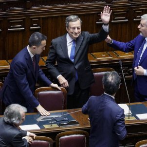 Mario Draghi presenta la seva dimissió al Parlament italià Efe