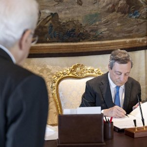 Dimissio Mario Draghi palau Quirinal Italia / Palau del Quirinal