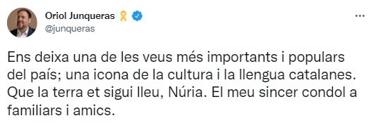 TUIT oriol junqueras nuria feliu