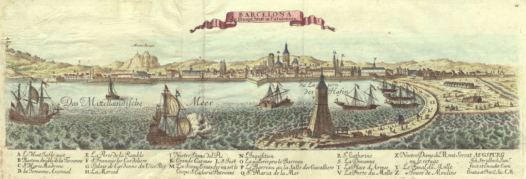 Grabado de Barcelona (principios del siglo XVIII). Fuente Cartoteca de Catalunya Grabado de Barcelona (principios del siglo XVIII). Fuente Cartoteca de Catalunya